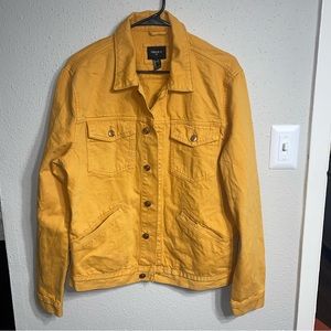 Forever 21 denim Jacket Mustard Good Wheat
